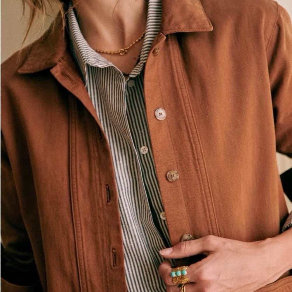 Sezane will jacket camel color, cotton